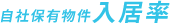 自社保有物件 入居率